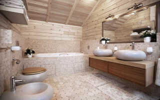 Отделка ванной в каркасном доме