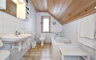 Варианты отделки ванной комнаты в каркасном доме