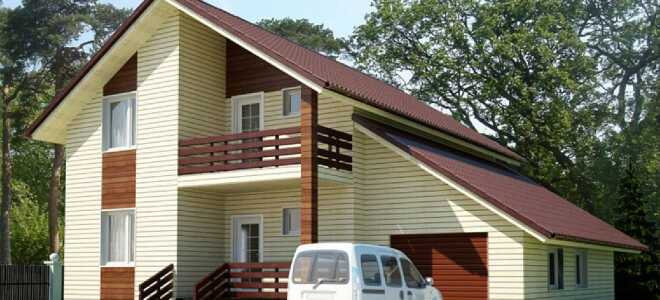 Каркасный дом с гаражом