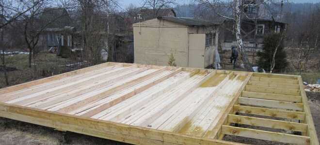 Пол на свайном фундаменте в каркасном доме