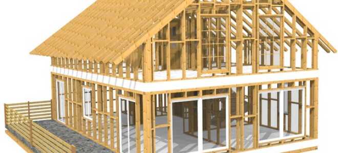 Возведение деревянного каркасного дома