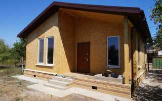 Постройка дачного дома из СИП панелей