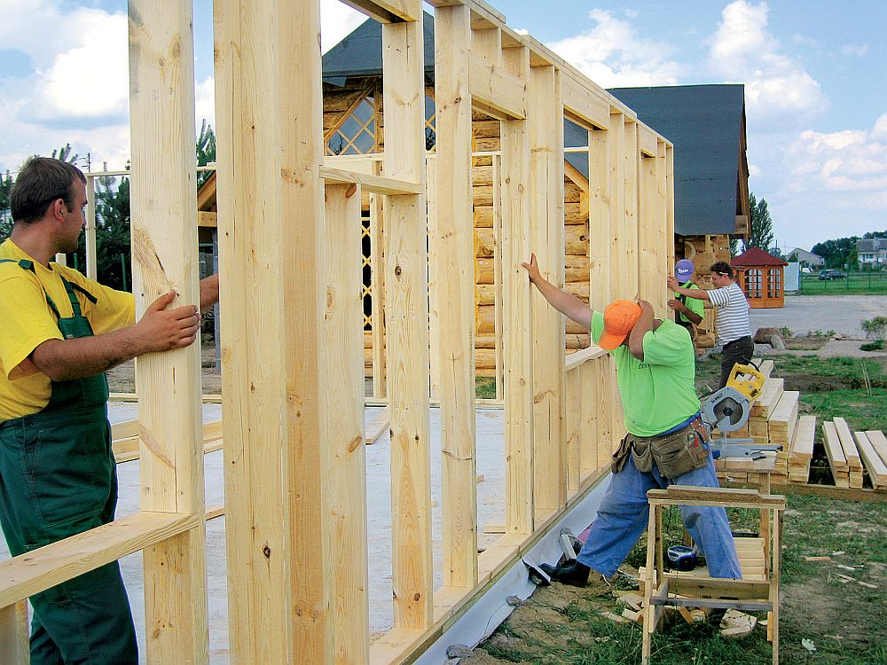 Установка элемента стены