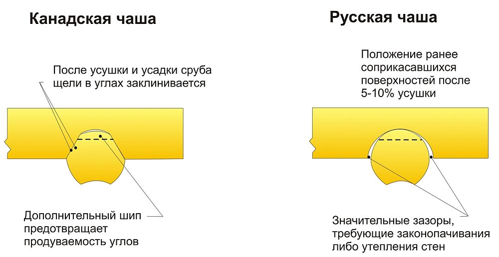 Канадская и русская чаши