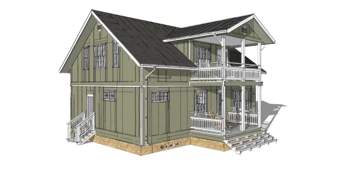 Чертеж дома