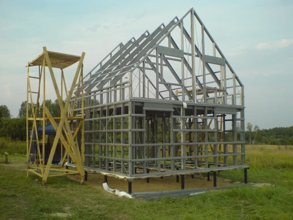Металлический каркас каркасного дома