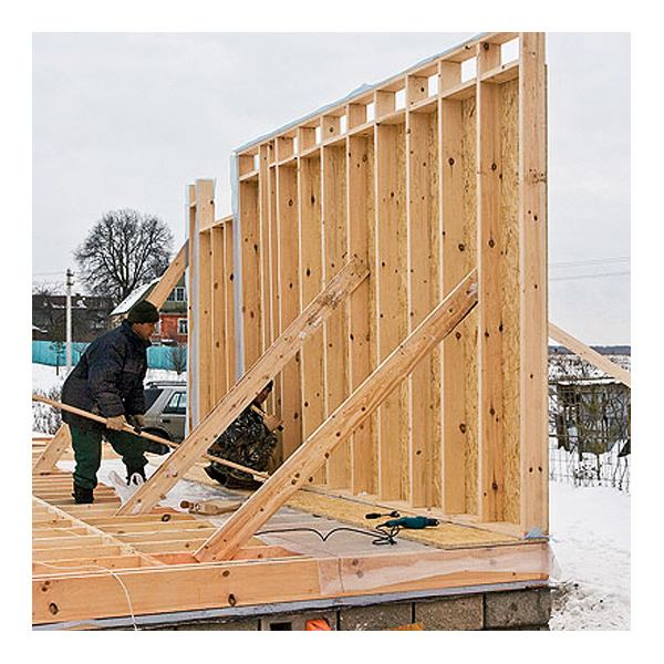 Возведение каркаса дома