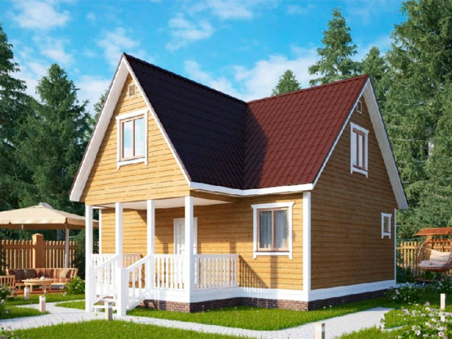 Каркасник 6 на 6 с мансардой