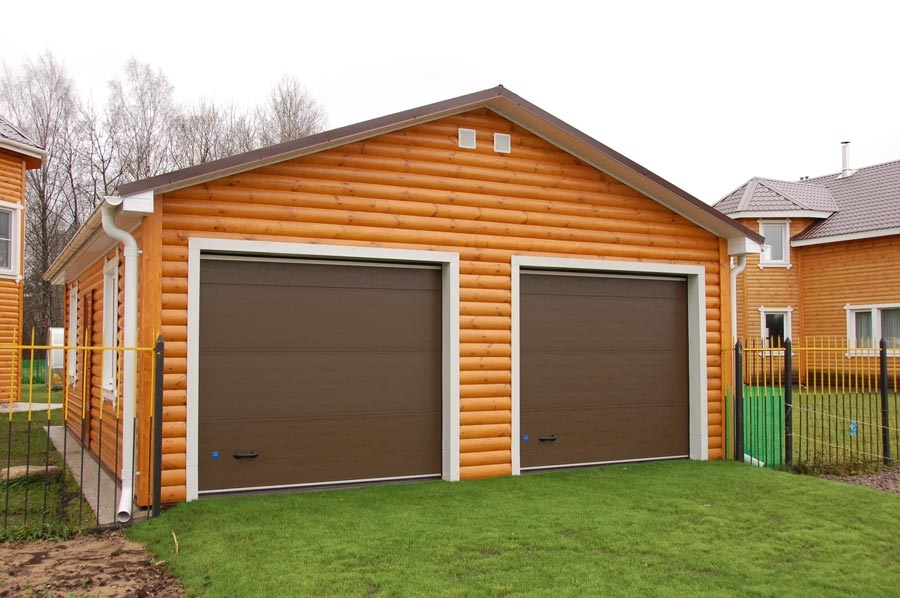 Каркасный гараж на две машины