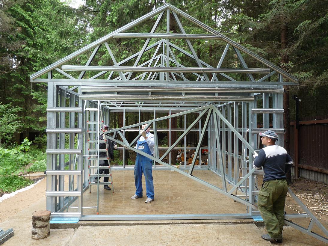 Каркас из металлопрофиля