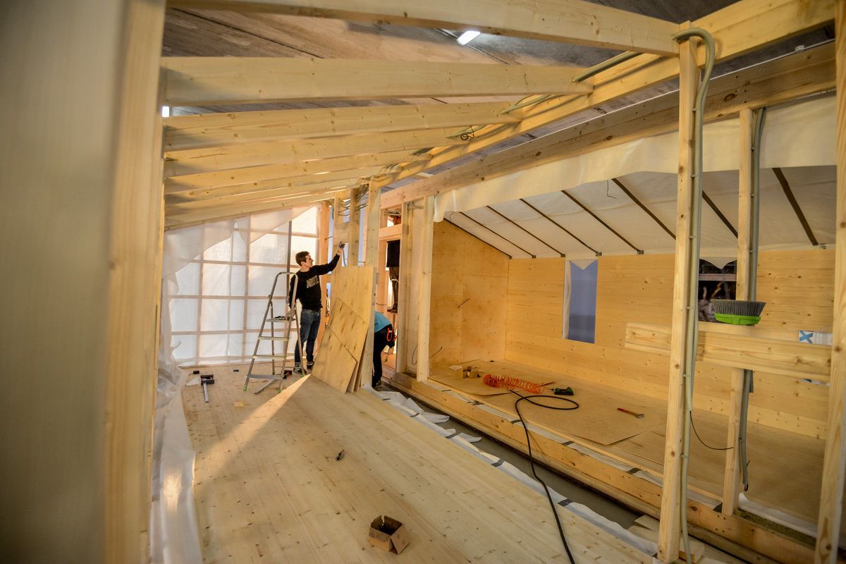 Модульный дом внутри