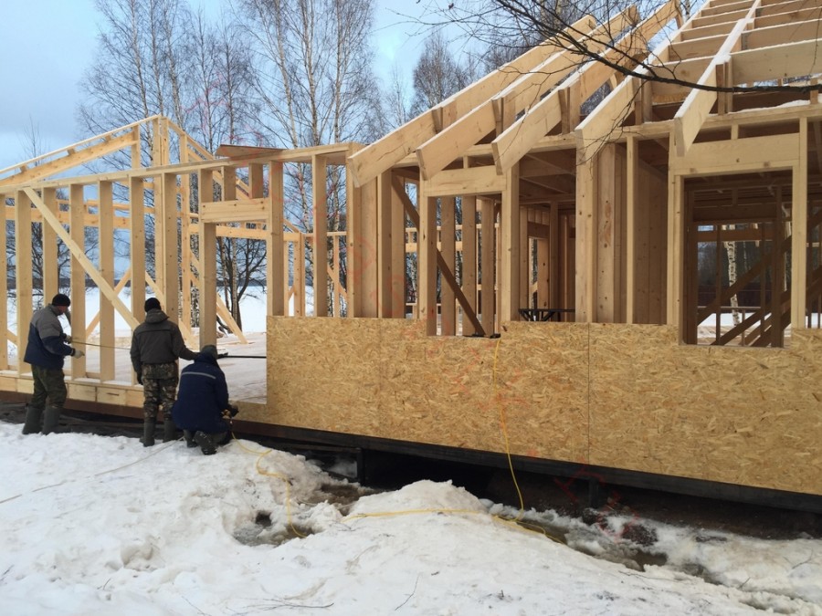 Обшивка каркасника