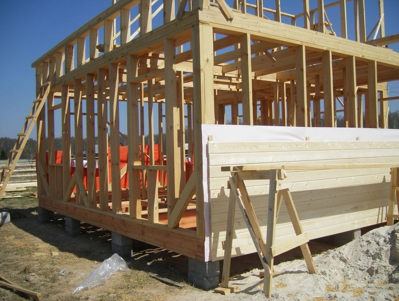 Этапы строительства каркасника